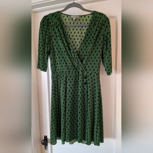 ASOS Green Polka Dot Dress